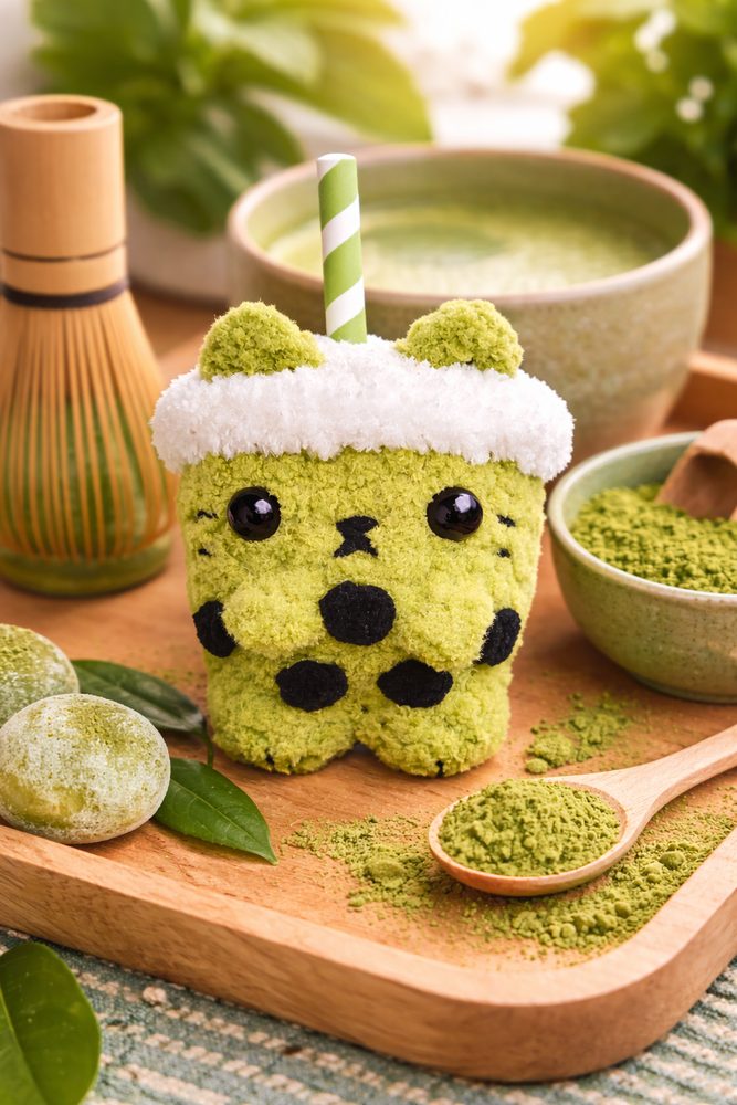 Matcha Kitty Boba Plush view 3