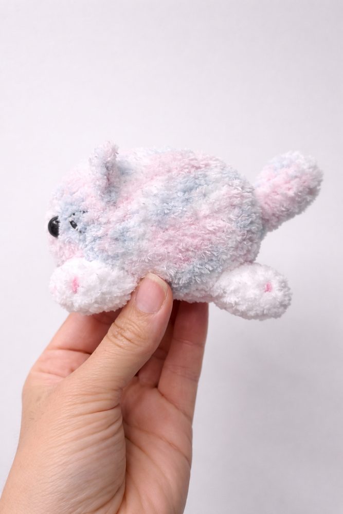 Cotton Candy Loaf Cat Plush view 4
