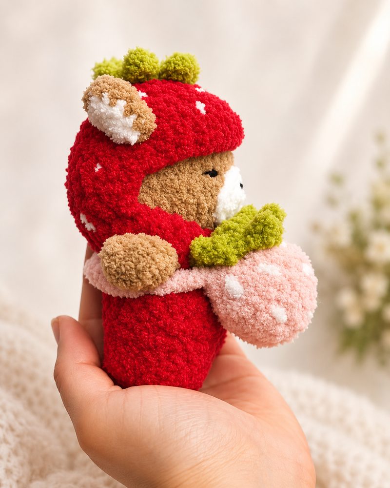 Strawberry Bear Plush view 2