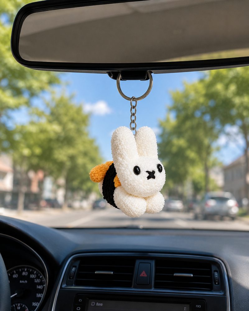 Miffy Shrimp Tempura - Mini Keychain view 2
