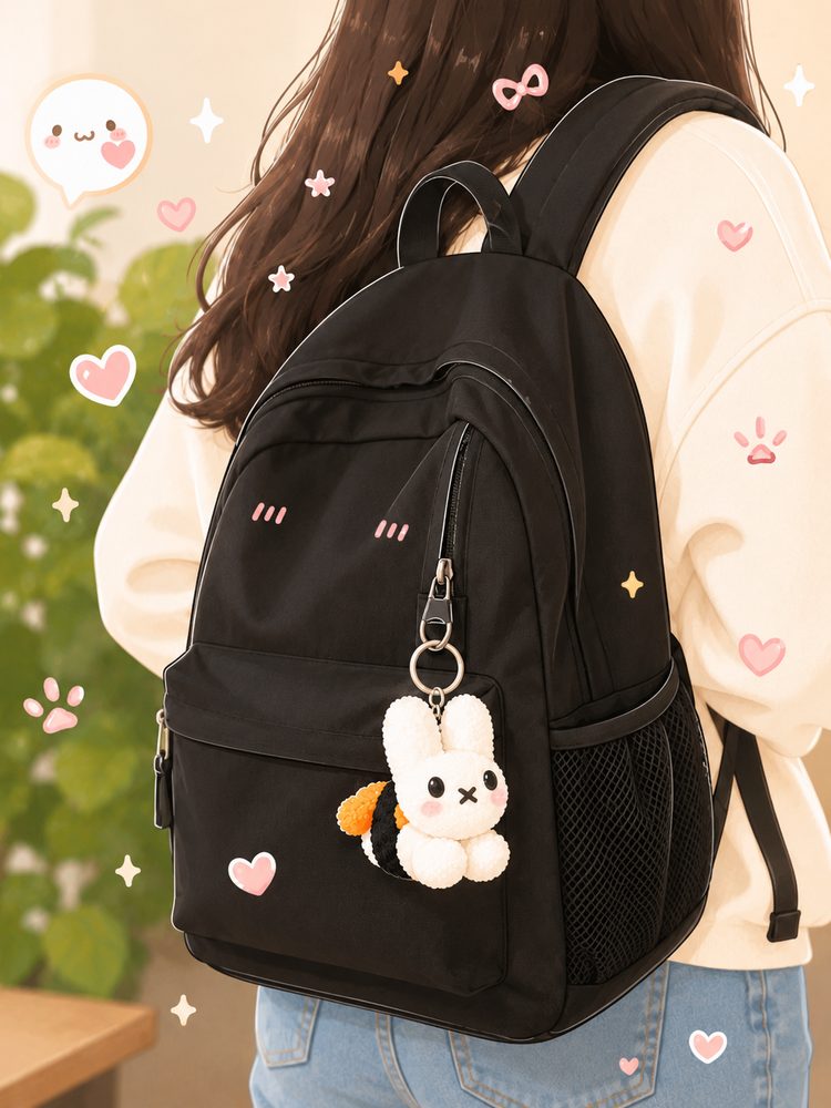 Miffy Shrimp Tempura - Mini Keychain view 3