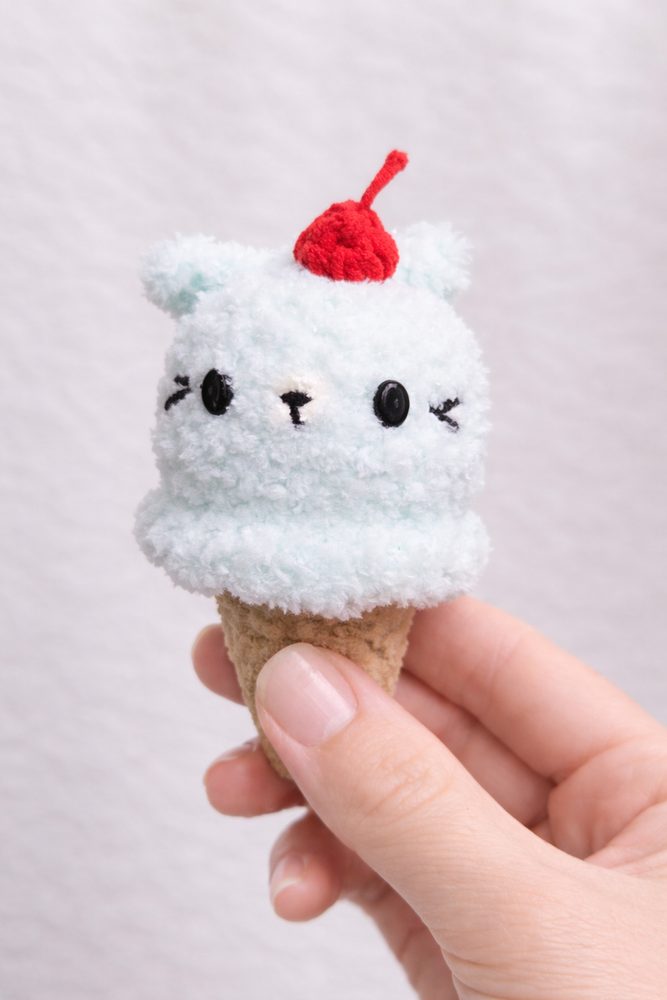 Cat Ice Cream Keychain view 6