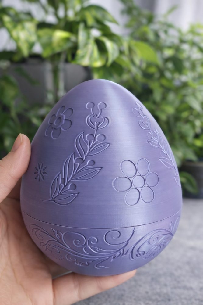3D Printed Egg Case view 3