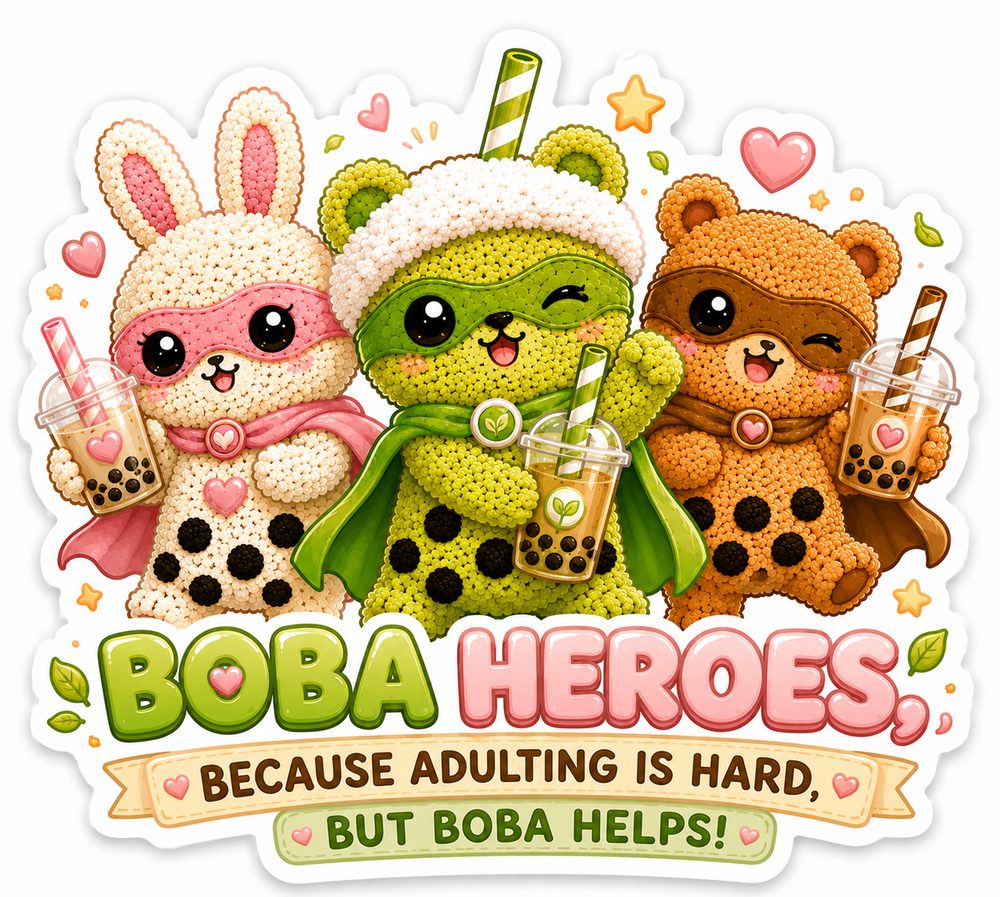 Boba Lover Stickers view 6
