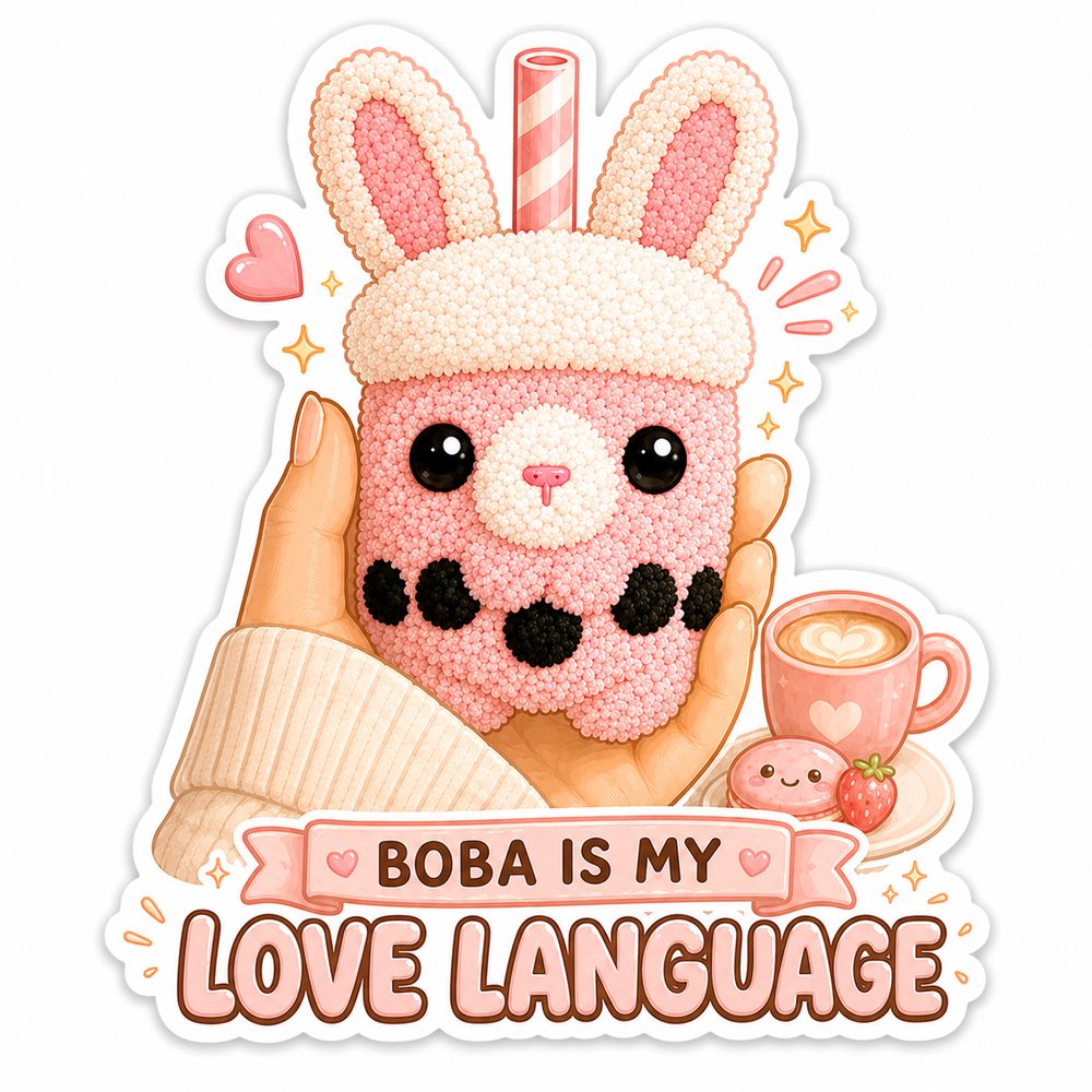 Boba Lover Stickers view 7