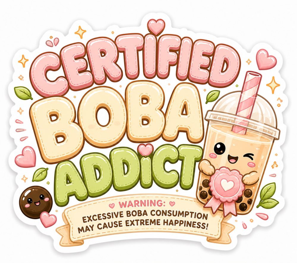 Boba Lover Stickers view 9